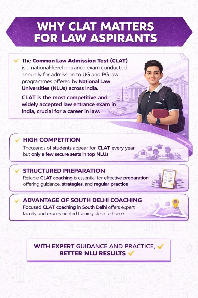 CLAT preparation in Saket