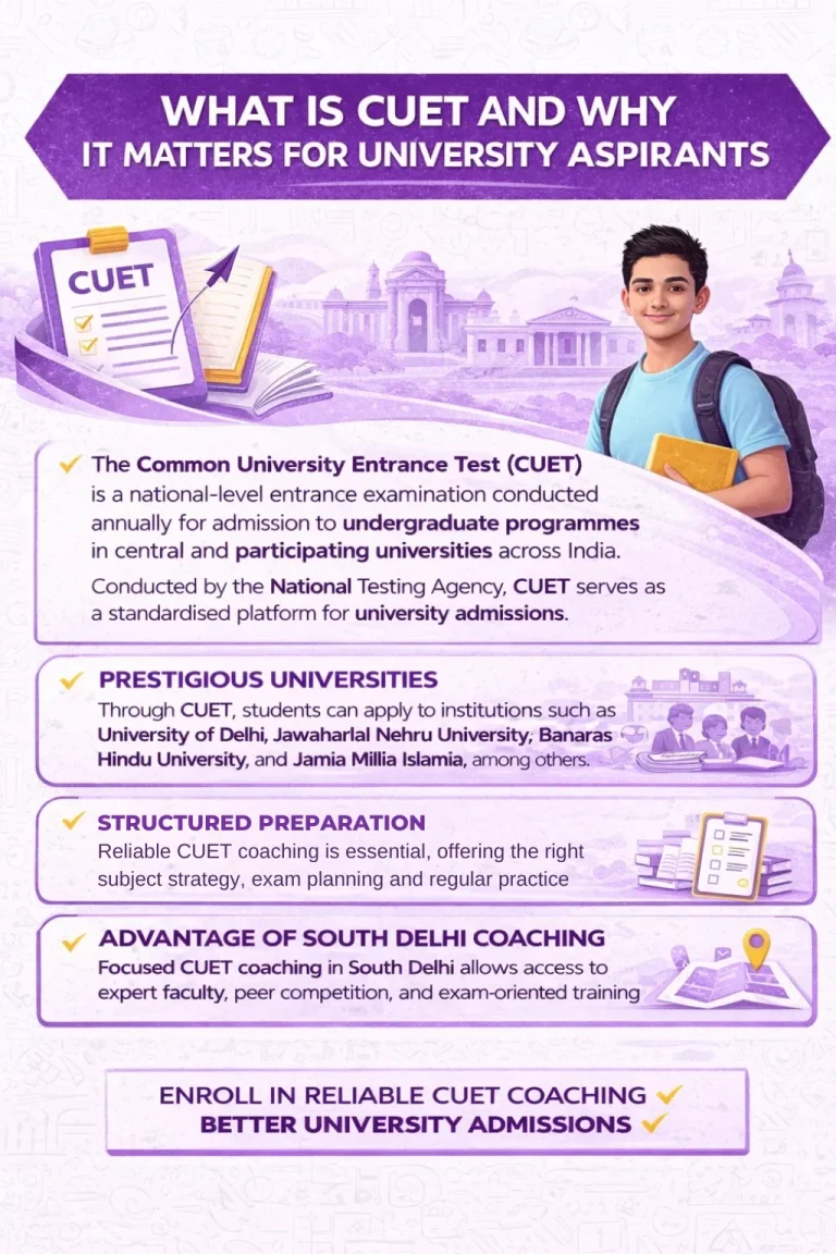 CUET Coaching in south delhi